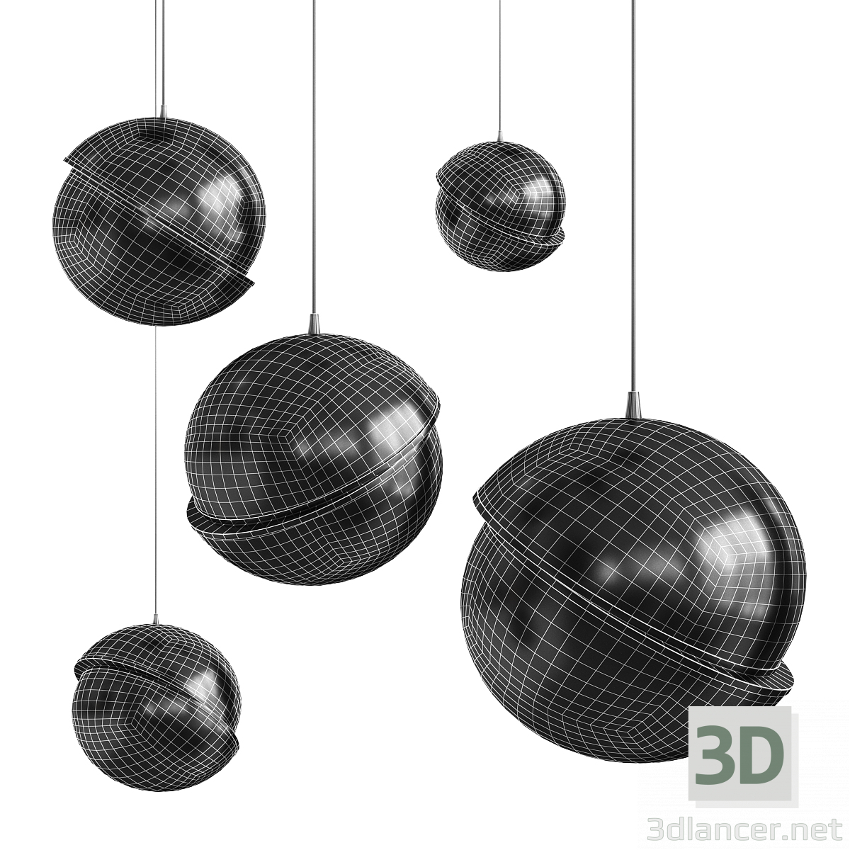 3d model CRESCENT Pendant Light | 60760 | 3dlancer.net