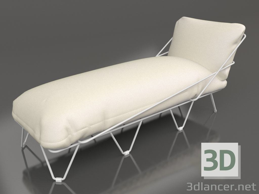3d model Deckchair (Grey) - preview