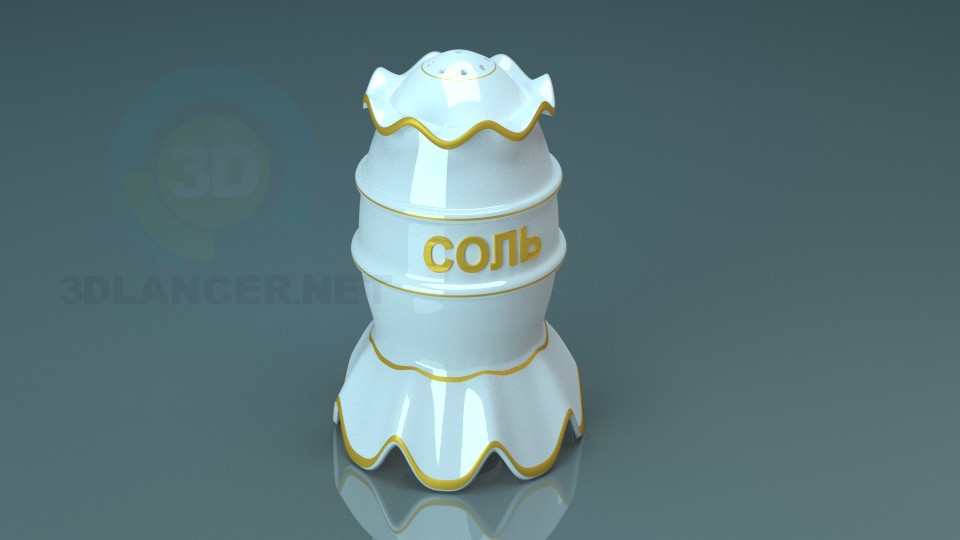 3d model Coctelera de sal - vista previa