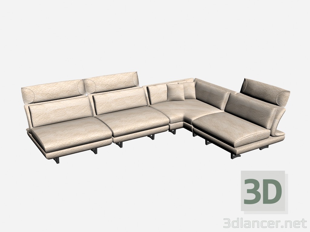 3d model Sofa corner Park - preview