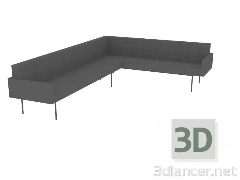 3d model sofa - vista previa