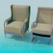 modèle 3D Chaise et fauteuil complet - preview