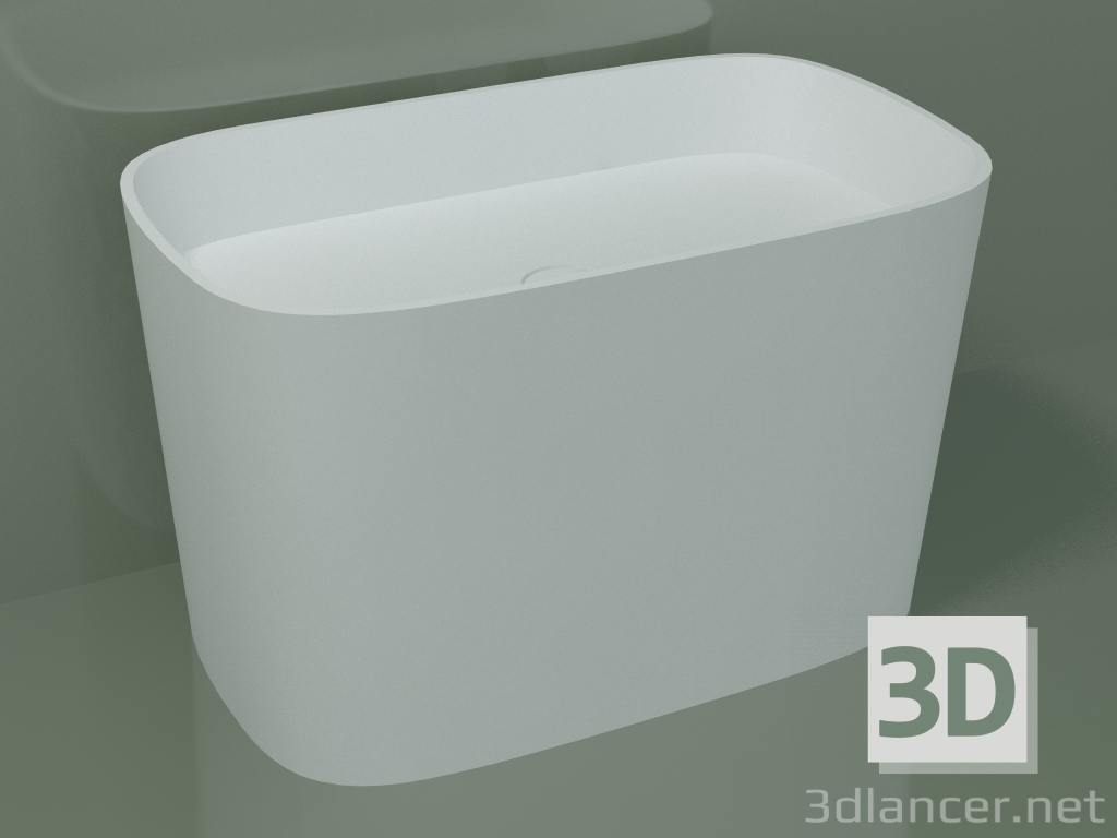 3D Modell Arbeitsplatte Waschbecken (L 80, P 48, H 50 cm) - Vorschau