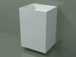 Wall-mounted washbasin (03UN36302, Glacier White C01, L 60, P 50, H 85 cm)