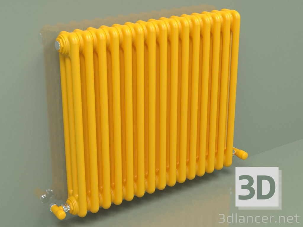 modèle 3D Radiateur TESI 3 (H 600 15EL, jaune melon - RAL 1028) - preview