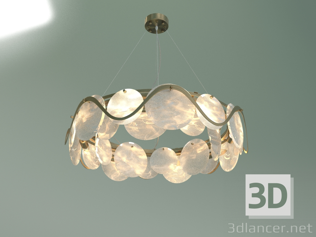 3d model Pendant chandelier Galicia 353-8 Smart (gold) - preview