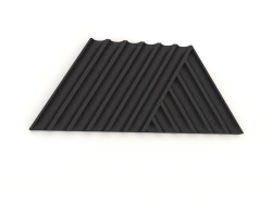 3D duvar paneli WEAVE (siyah)