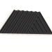 3d model 3D wall panel WEAVE (black) - preview