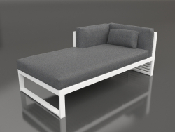 Modulares Sofa, Teil 2 links (Weiß)