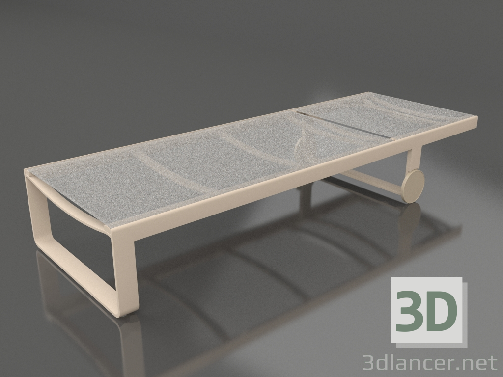 3D Modell Hoher Liegestuhl (Sand) - Vorschau