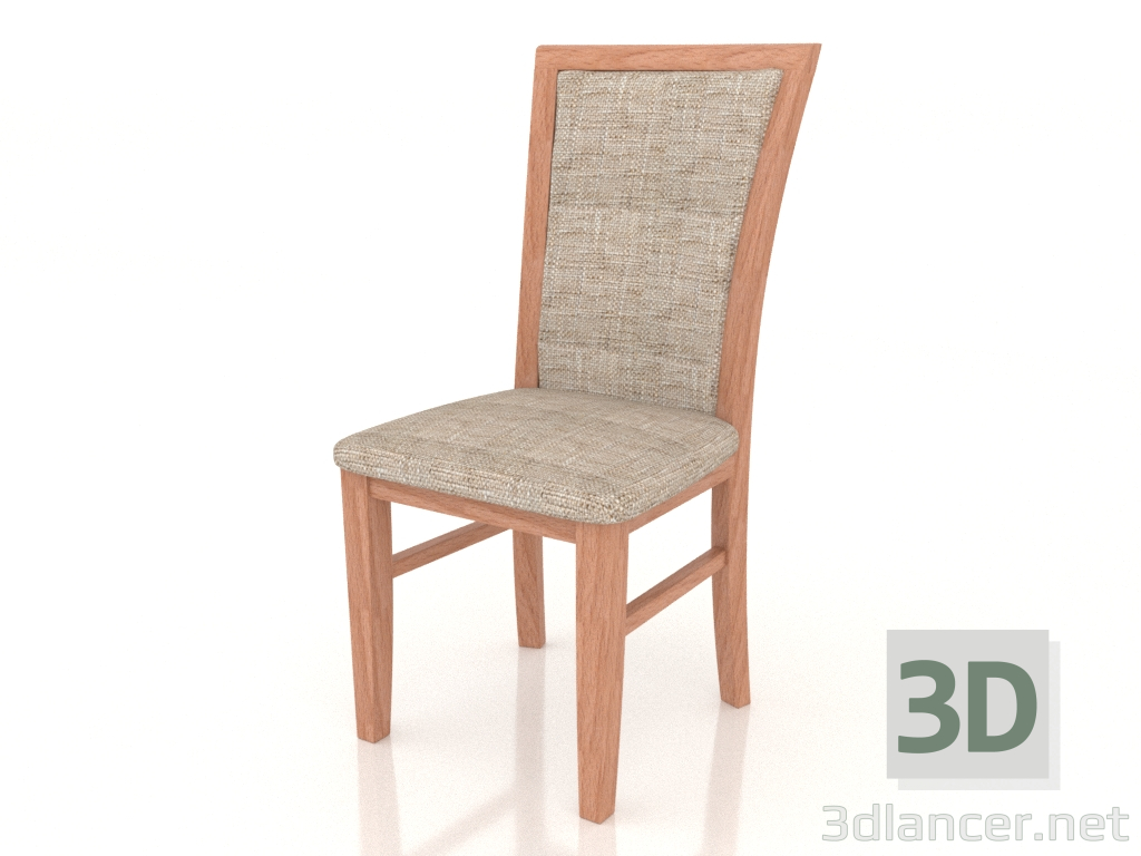 3d model Silla London (Haya natural) - vista previa