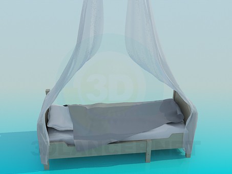 3d model Bed - preview 3d model Bed - preview