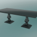 3d model Rectangular folding dining table - preview