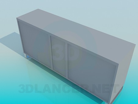 3d model Cabinet with doors and drawers - preview 3d model Cabinet with doors and drawers - preview