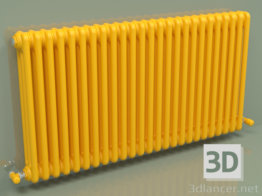 modèle 3D Radiateur TESI 3 (H 600 25EL, Jaune melon - RAL 1028) - preview