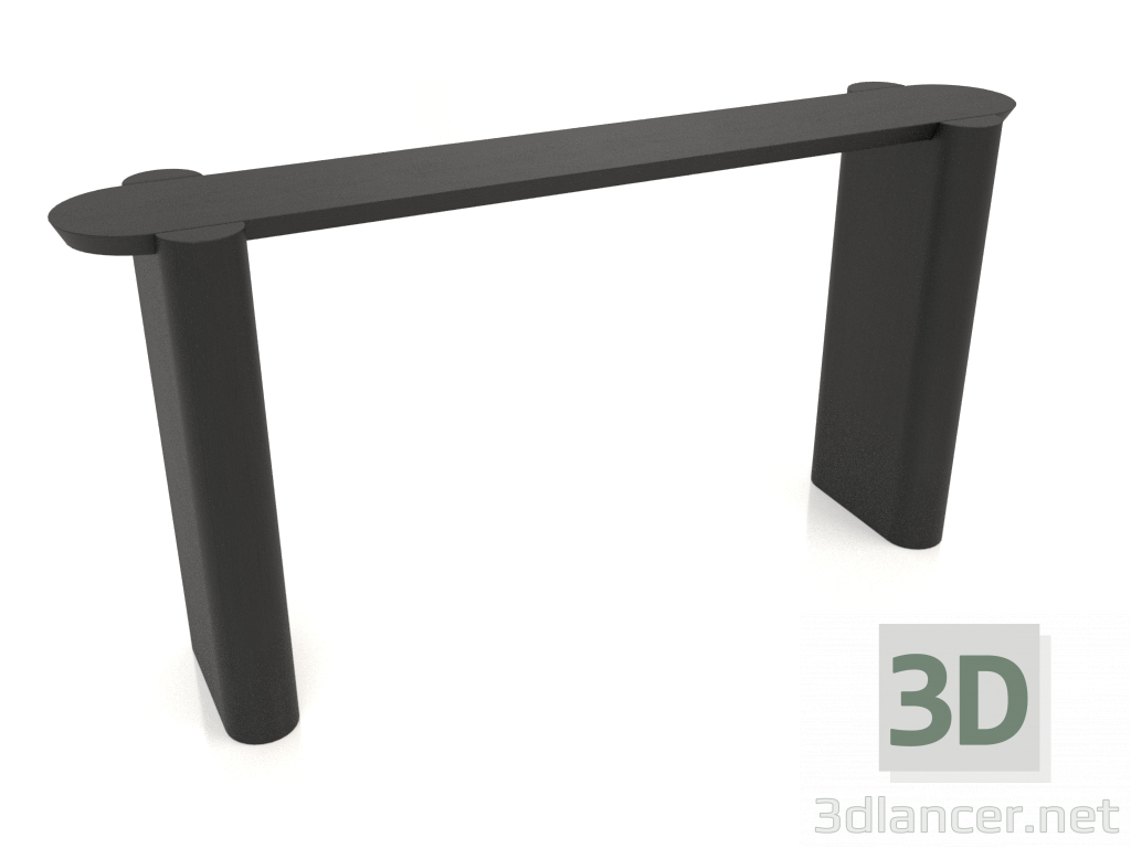 3 डी मॉडल कंसोल केटी 07 (1400x300x700, लकड़ी का काला) - पूर्वावलोकन