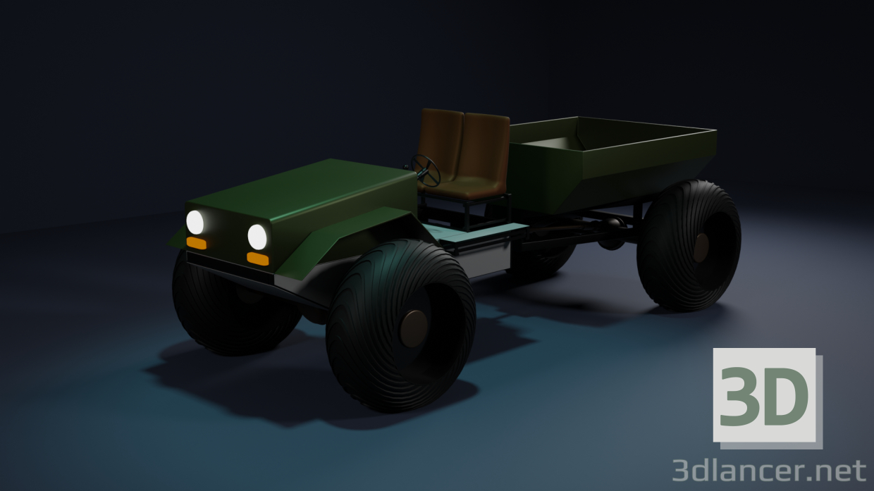 3d model swamp walker - preview
