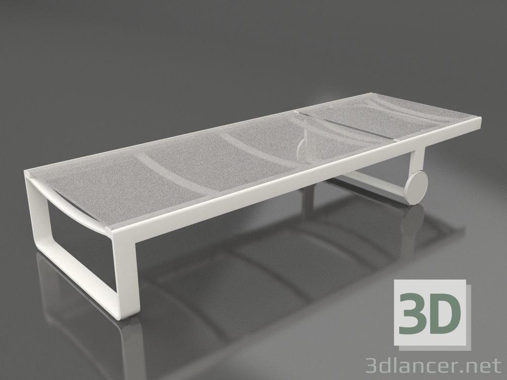 3D modeli Yüksek uzanma koltuğu (Akik grisi) - önizleme