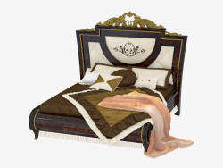 Klasik stilde çift kişilik yatak 1670