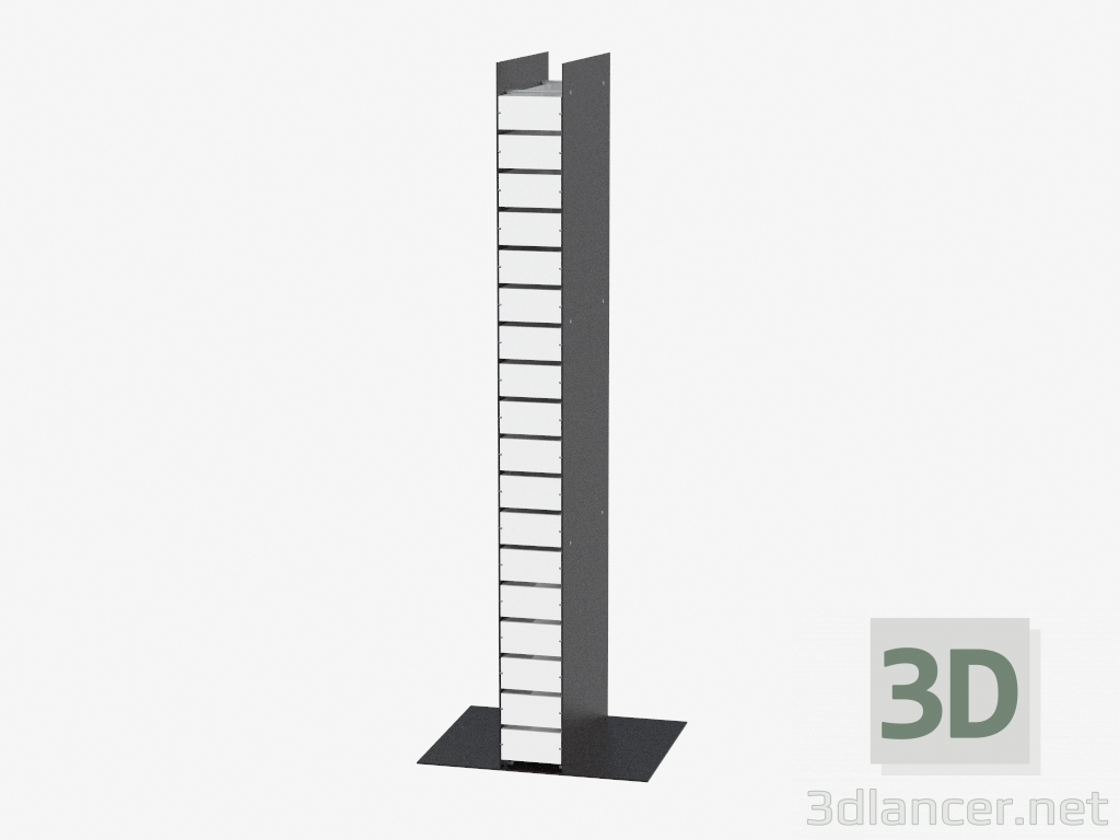 3 डी मॉडल स्तंभ कैबिनेट दीना (पीसी 20) - पूर्वावलोकन