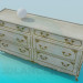 3d model Cupboard with drawers in the Baroque style - preview