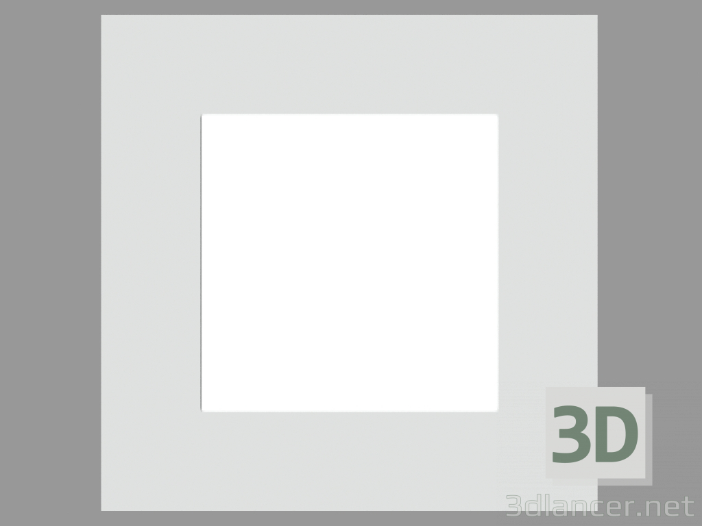 3 डी मॉडल Recessed प्रकाश फिटिंग मिलिंग वर्ग (S4916) - पूर्वावलोकन