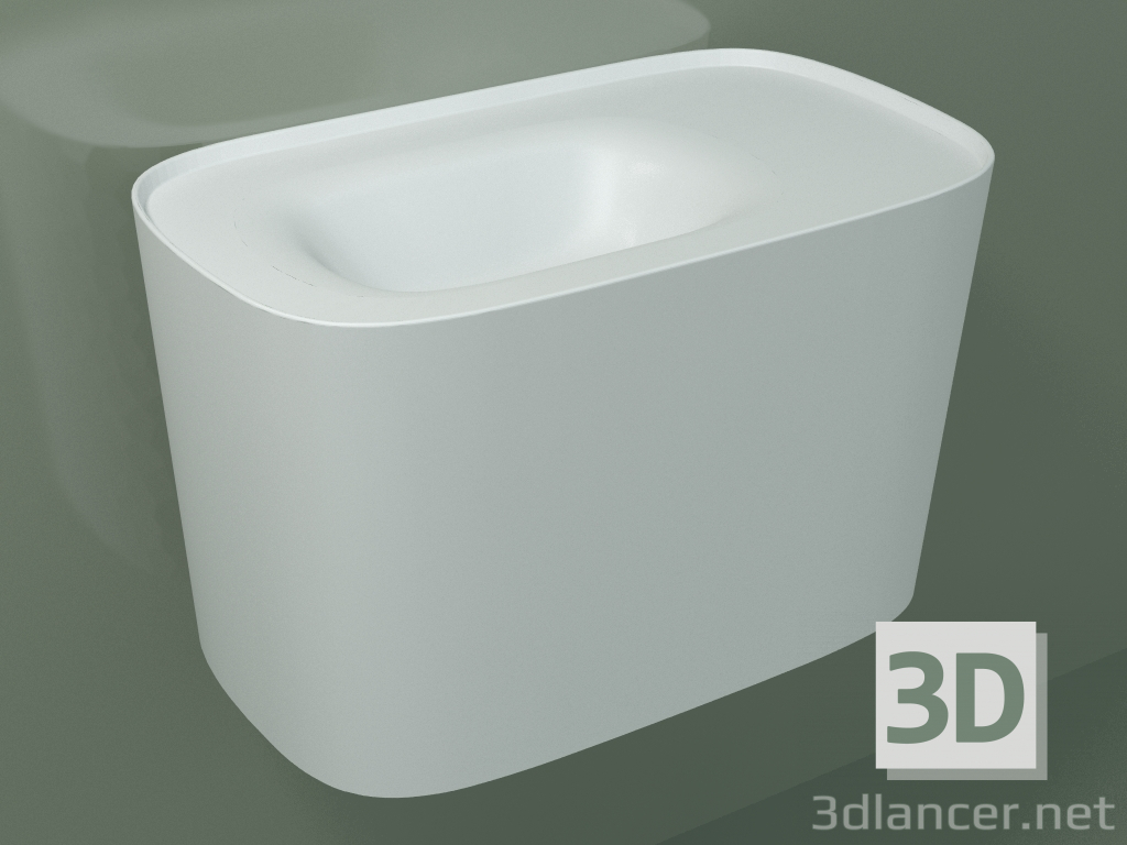 3d model Wall-mounted washbasin (sx, L 80, P 48, H 50 cm) - preview