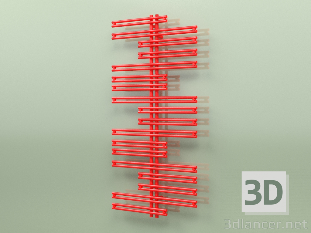 3D modeli Isıtmalı havlu askısı - Kea (1500 x 750, RAL - 3026) - önizleme