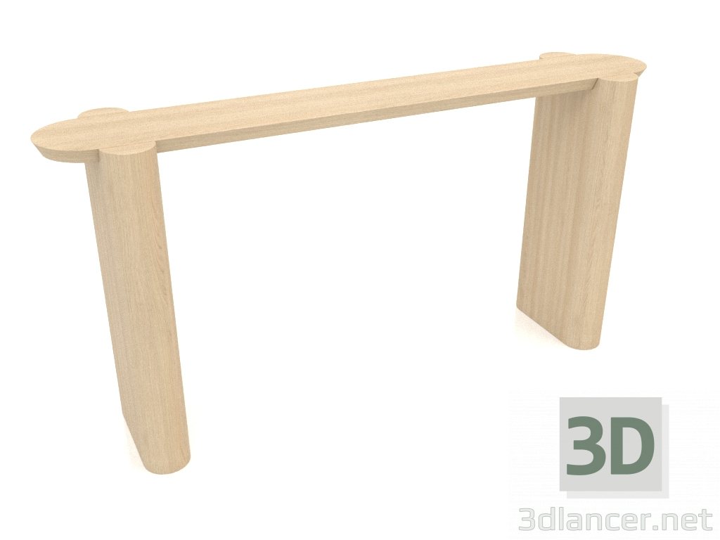 3 डी मॉडल कंसोल केटी 07 (1400x300x700, लकड़ी सफेद) - पूर्वावलोकन