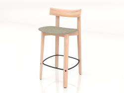 Semi-bar chair Nora with fabric upholstery (light)