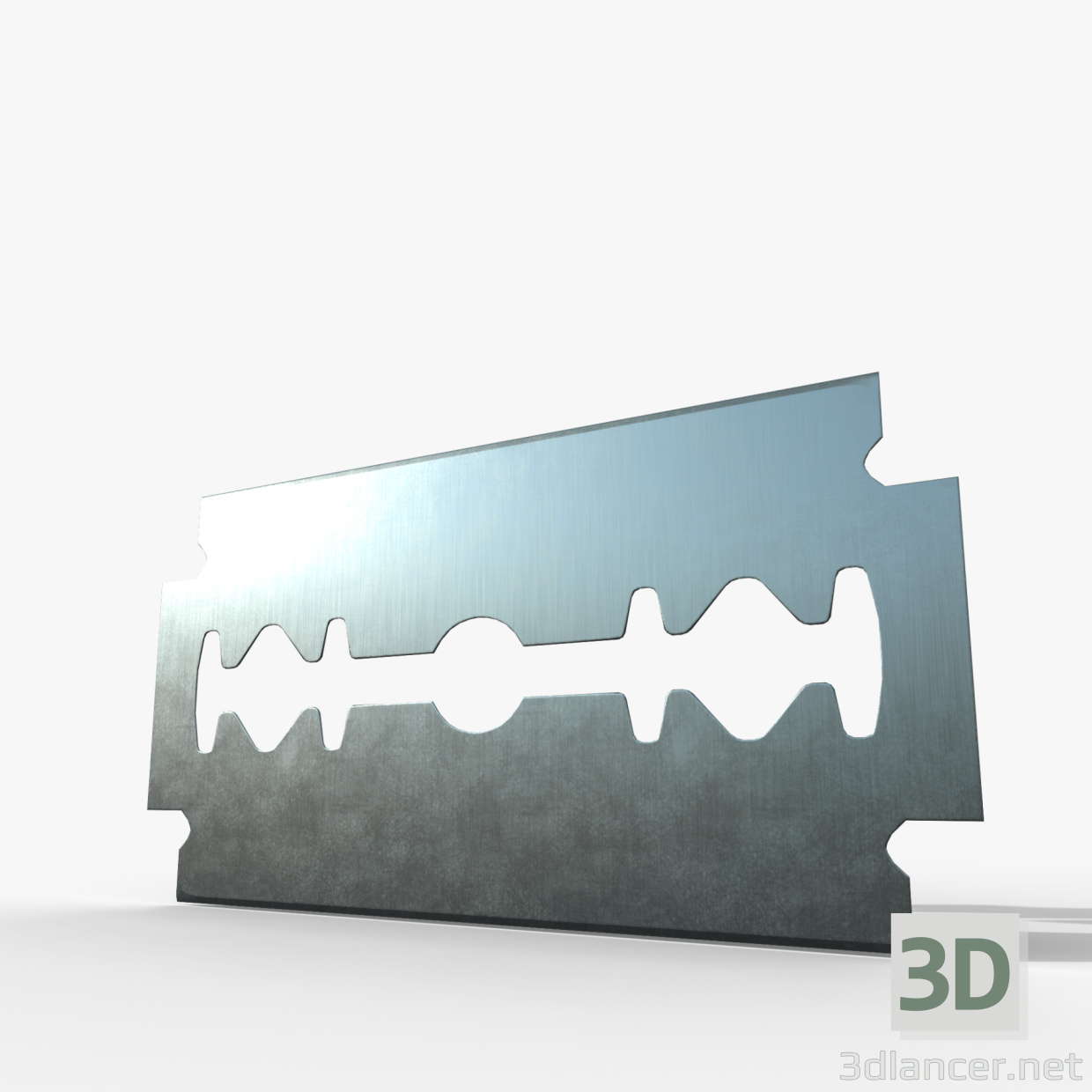 modèle 3D lame simple - preview