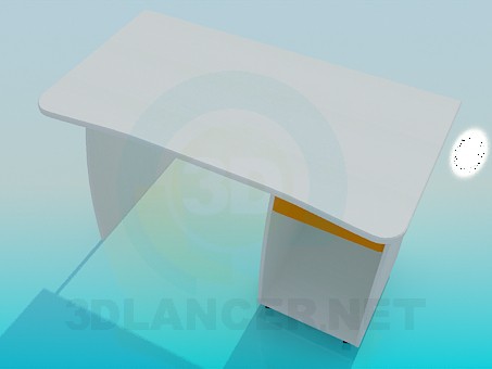 modelo 3D Mesa de escritura - escuchar modelo 3D Mesa de escritura - escuchar