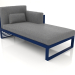 3d model Modular sofa, section 2 right, high back (Night blue) - preview
