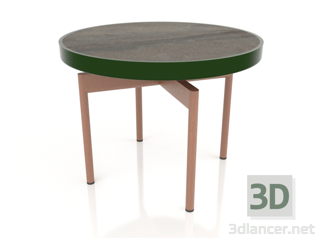 modello 3D Tavolino rotondo Ø60 (Verde bottiglia, DEKTON Radium) - anteprima