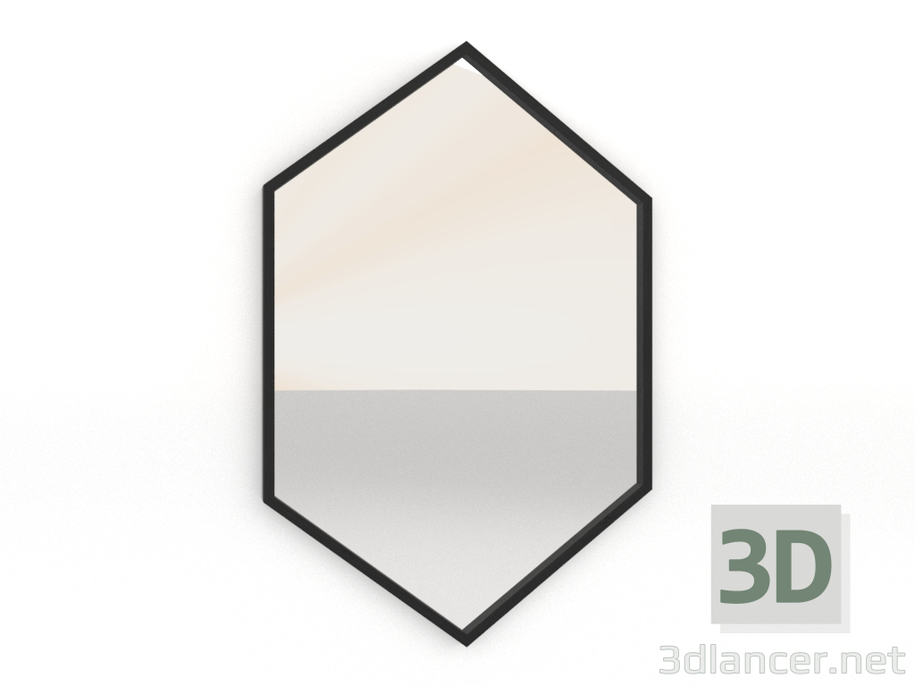 3d model Espejo (negro RAL 9005) - vista previa 3d model Espejo (negro RAL 9005) - vista previa