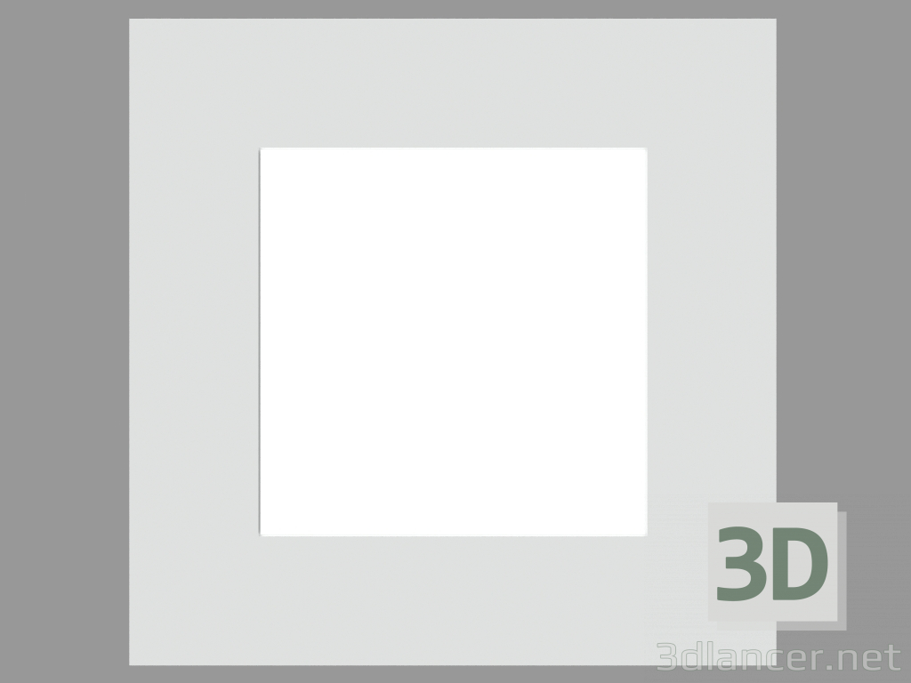 3d model Luminaria empotrada MEGARING SQUARE (S4918) - vista previa