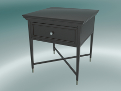 Staffed side table with drawer