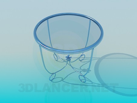 3d model Glass tea table - preview 3d model Glass tea table - preview