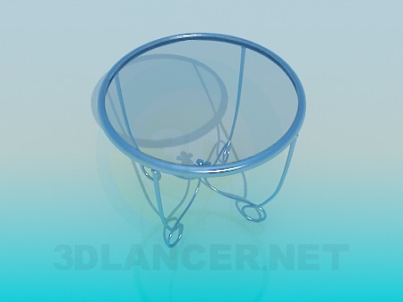 3d model Glass tea table - preview 3d model Glass tea table - preview