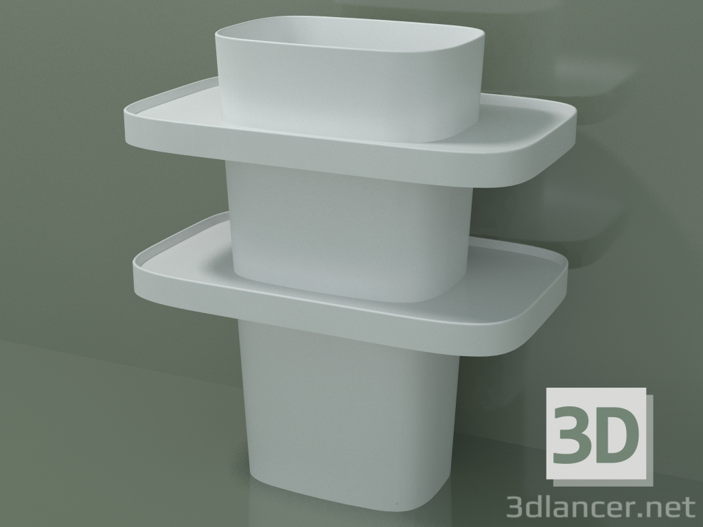 3D Modell Totem für bodenmontiertes Waschbecken (03FO47101) - Vorschau