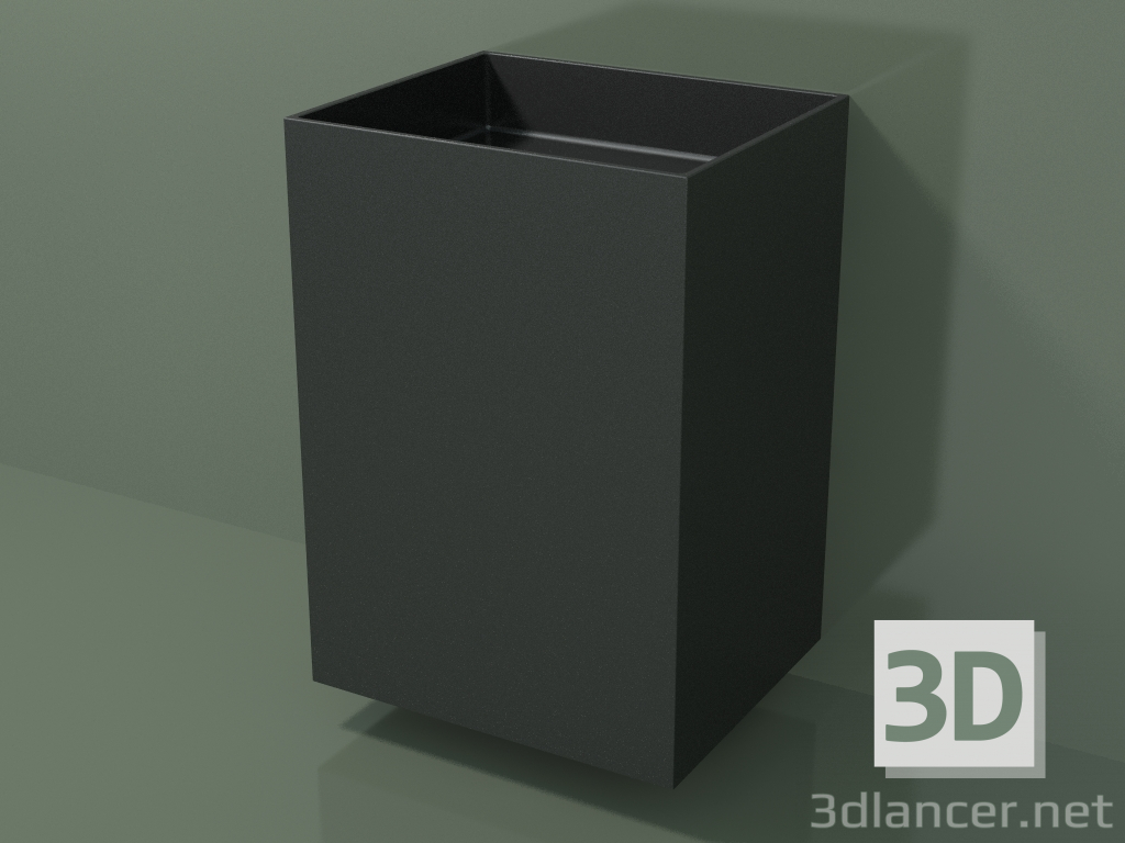 3d model Wall-mounted washbasin (03UN36302, Deep Nocturne C38, L 60, P 50, H 85 cm) - preview