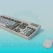 3d model Keyboard and mouse - preview