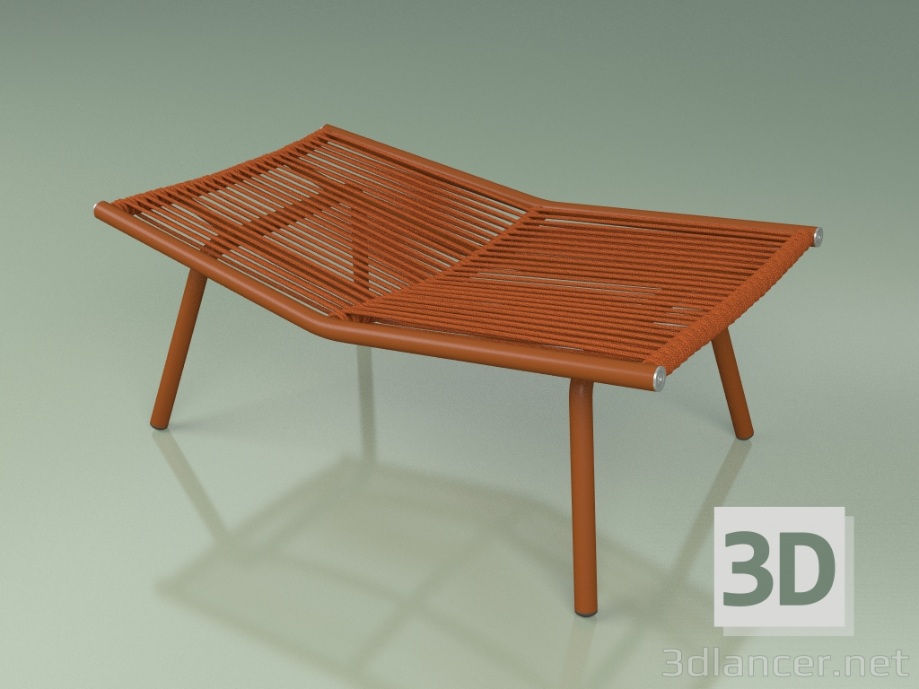 modello 3D Sgabello 004 (Metallo Ruggine) - anteprima