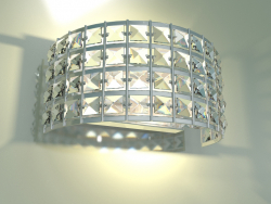 Wall lamp Kira 10115-2 (chrome transparent crystal Strotskis)