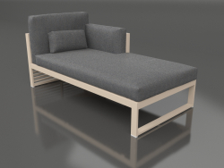 Modular sofa, section 2 right, high back (Sand)