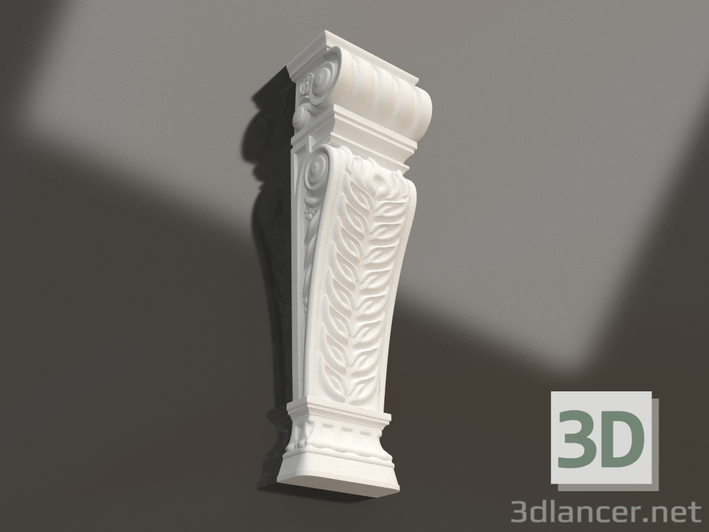 3D modeli Alçı braketi KR 010 (707x206x150) - önizleme