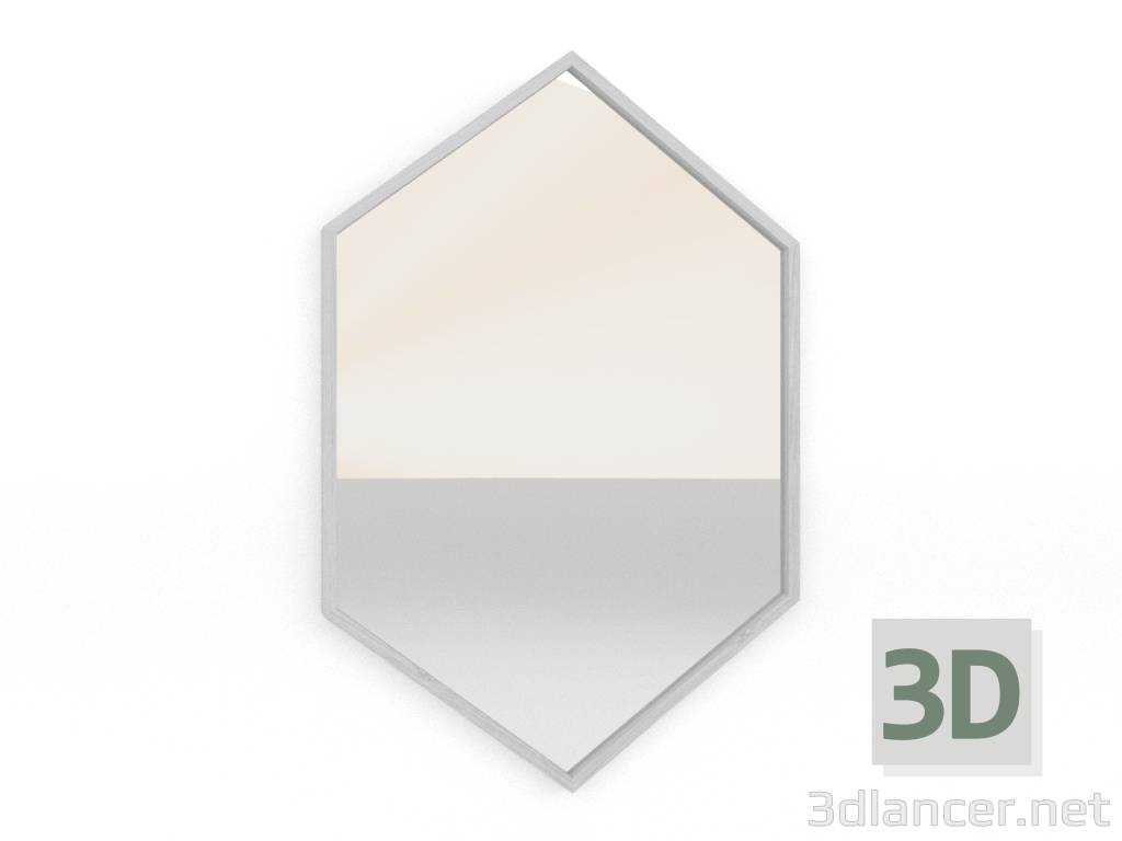 3d model Mirror (white RAL 9010) - preview 3d model Mirror (white RAL 9010) - preview