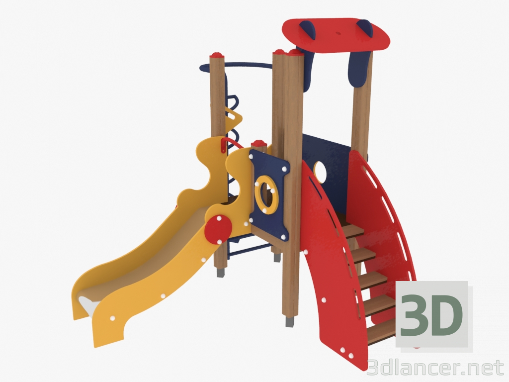 3d model Children's play complex (4101) - preview