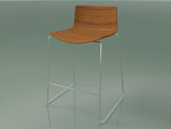 Bar chair 0572 (on a sled, without upholstery, teak effect)