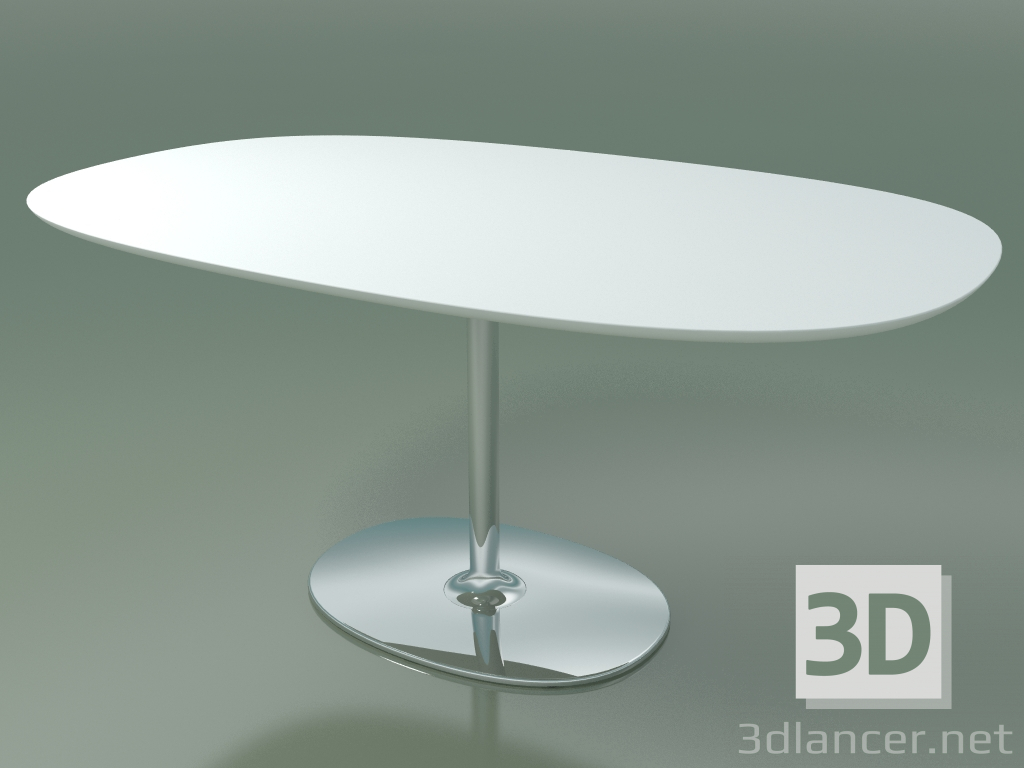 modello 3D Tavolo ovale 0692 (H 74-100x158 cm, F01, CRO) - anteprima